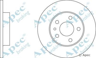 APEC BRAKING dsk254 -  Тормозной диск